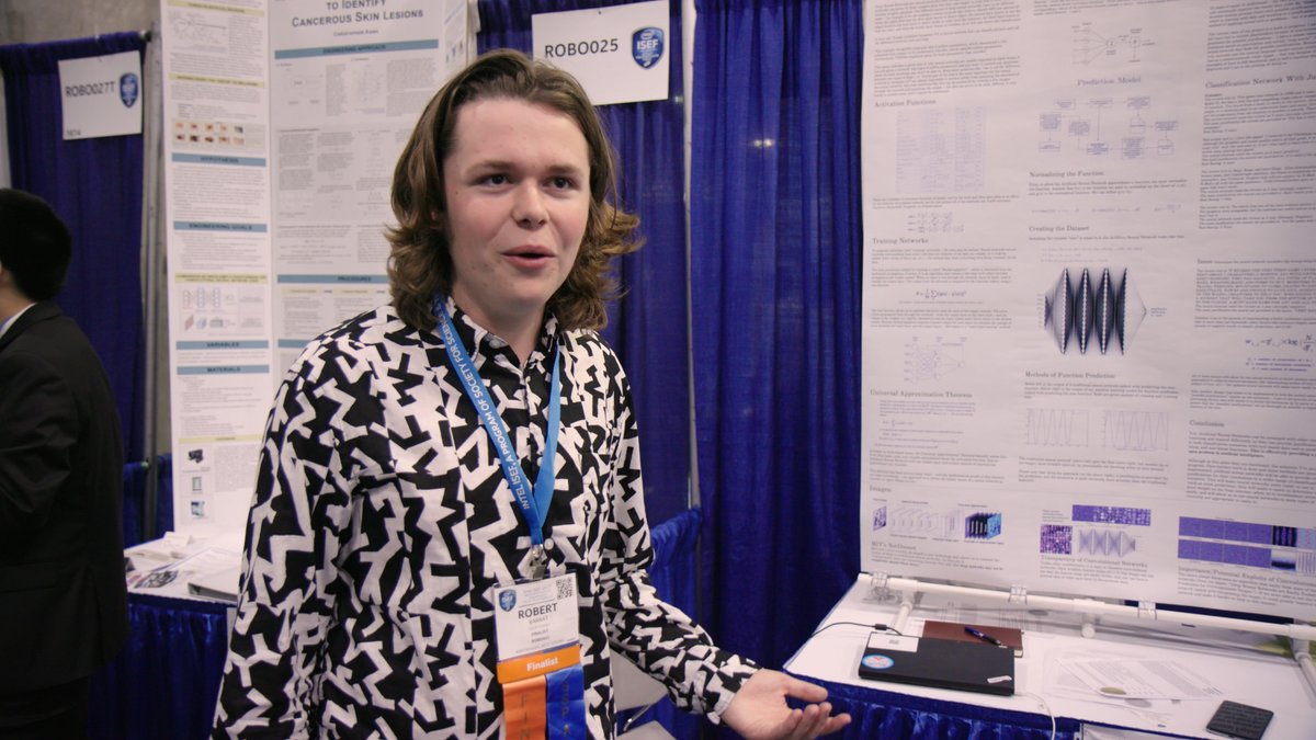 Robbie Barrat at the 2017 Intel ISEF